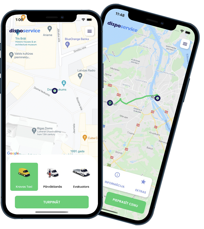 DispoService mobīlā lietotne