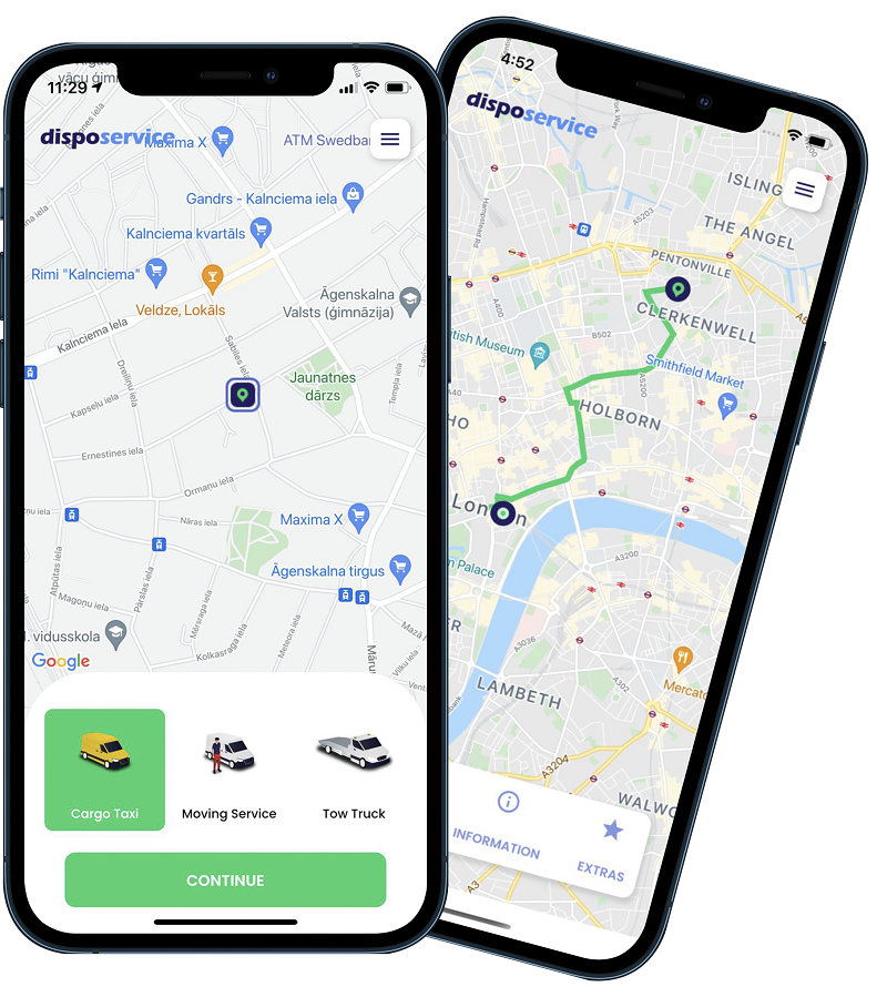 DispoService mobile app